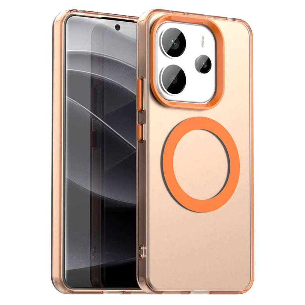 For Xiaomi Redmi Note 14 4G (164.84mm) Case Magnetic Case Anti Drop Hybrid Phone Back Cover