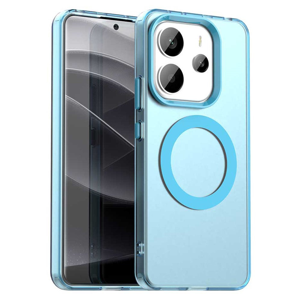 For Xiaomi Redmi Note 14 4G (164.84mm) Case Magnetic Case Anti Drop Hybrid Phone Back Cover