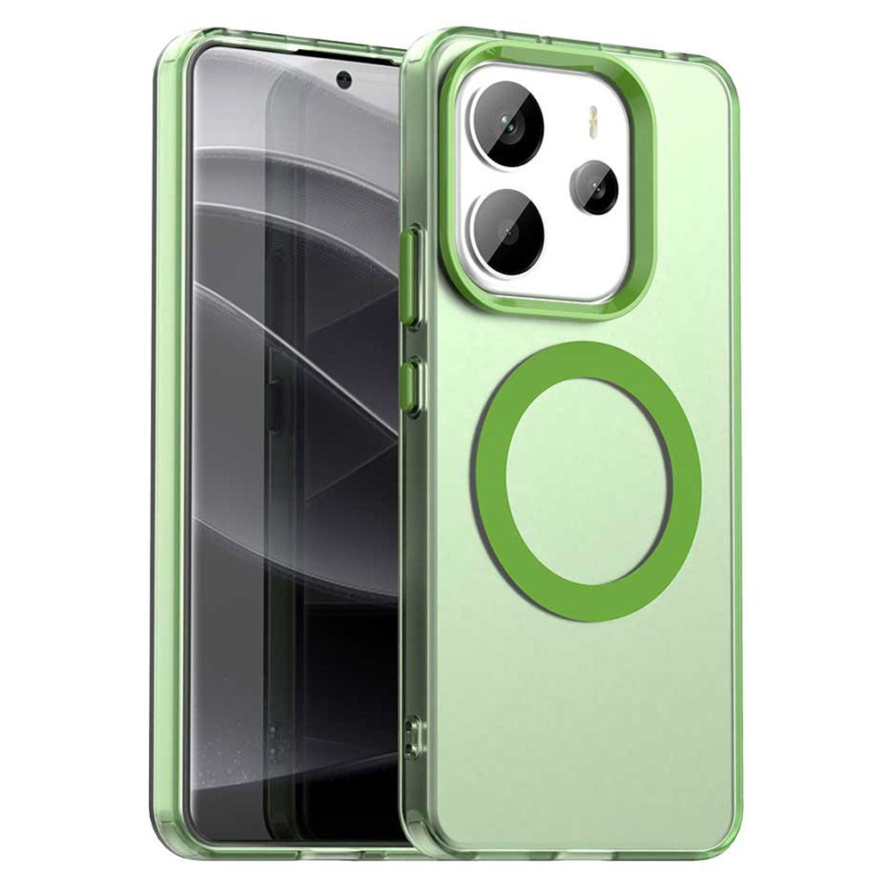 For Xiaomi Redmi Note 14 4G (164.84mm) Case Magnetic Case Anti Drop Hybrid Phone Back Cover