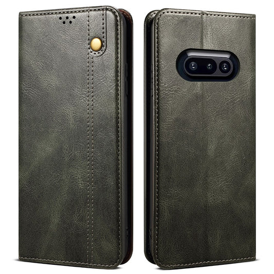 For Nothing Phone (3a) Case Crazy Horse Texture Waxy Leather Wallet Stand Phone Cover