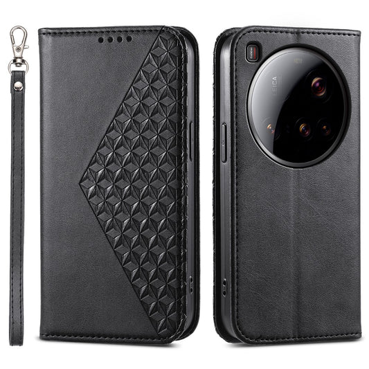Xiaomi 15 Ultra Handyhülle – aus PU-Leder mit Kalbsstruktur und Geldbörse