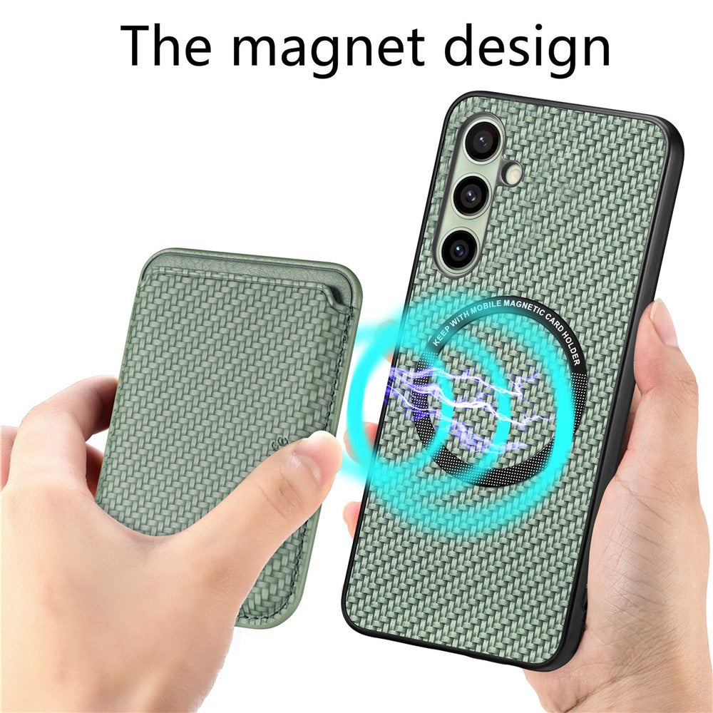 Galaxy A26 5G Schutzhülle – Magnetische abnehmbare Kartenhalter-Rückseite