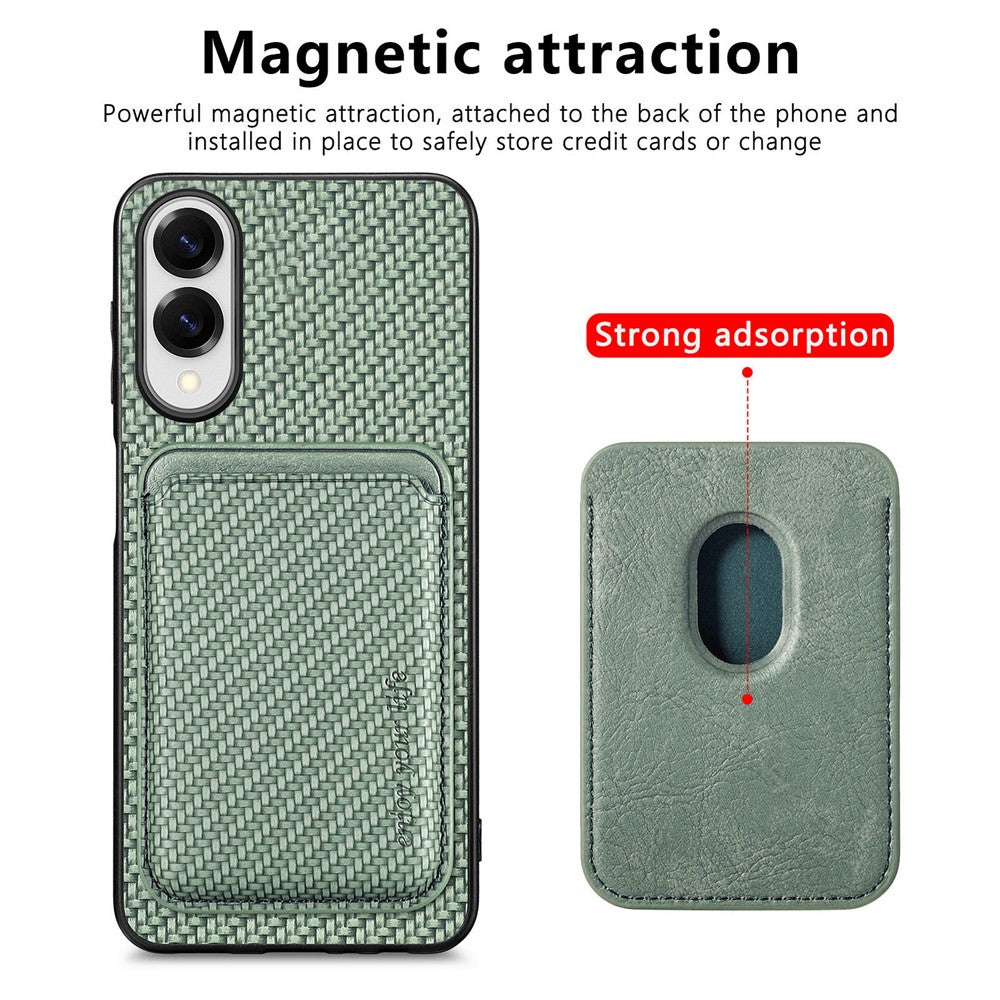 Galaxy S25 Edge Schutzhülle – Magnetische abnehmbare Kartenhalter-Rückseite