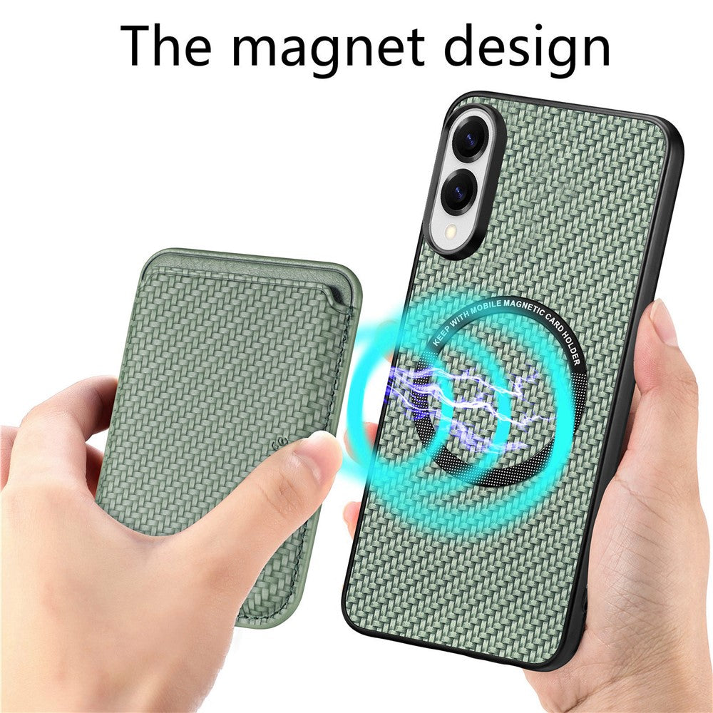 Galaxy S25 Edge Schutzhülle – Magnetische abnehmbare Kartenhalter-Rückseite