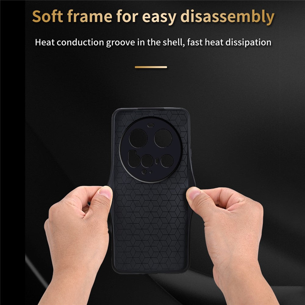 AZNS For Xiaomi 15 Ultra Case Protective PU Leather Covered TPU Phone Shell