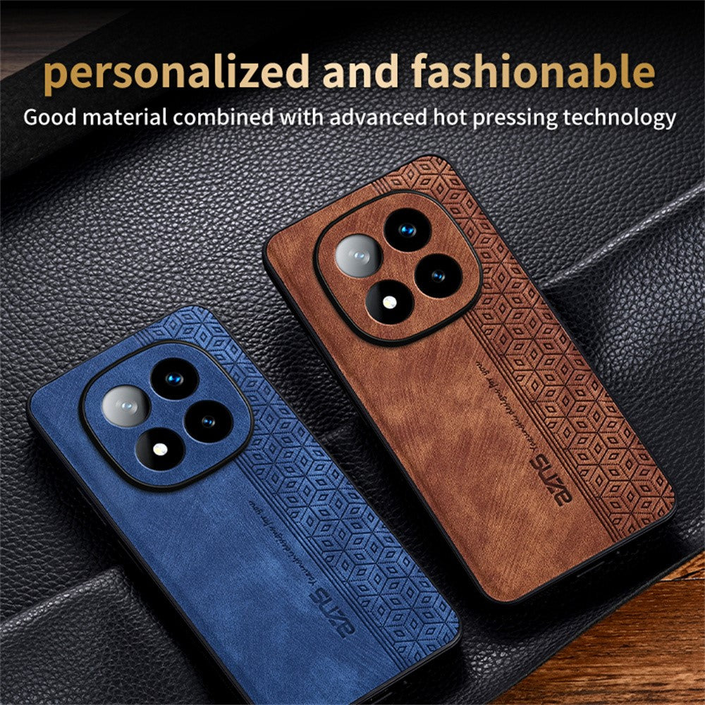 AZNS For Xiaomi Redmi Note 14 Pro 4G Case Protective PU Leather Covered TPU Phone Shell