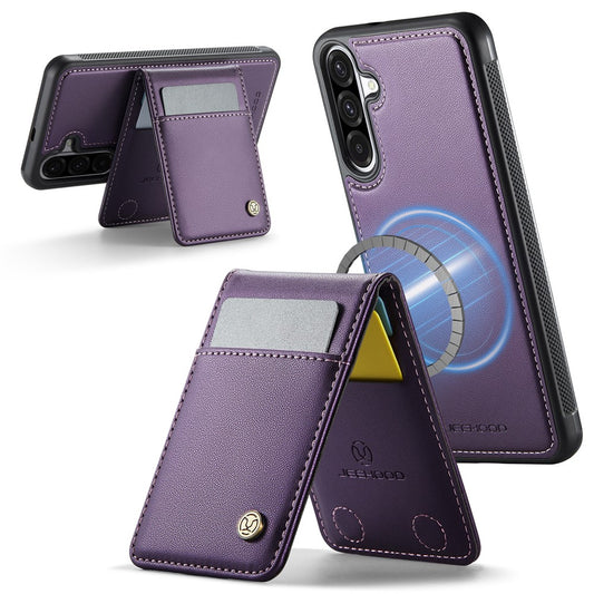 Galaxy A36 5G Leder-Hülle mit Kartenfach & RFID-Schutz – MagSafe kompatibel