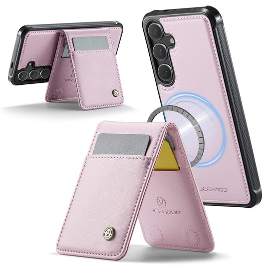 Galaxy S24 Leder-Hülle mit Kartenfach & RFID-Schutz – MagSafe kompatibel