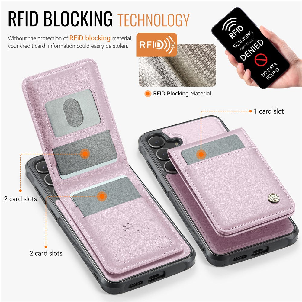 Galaxy S24 Leder-Hülle mit Kartenfach & RFID-Schutz – MagSafe kompatibel