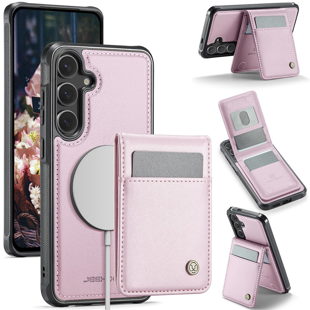 Galaxy S24 Plus Leder-Hülle mit Kartenfach & RFID-Schutz – MagSafe kompatibel
