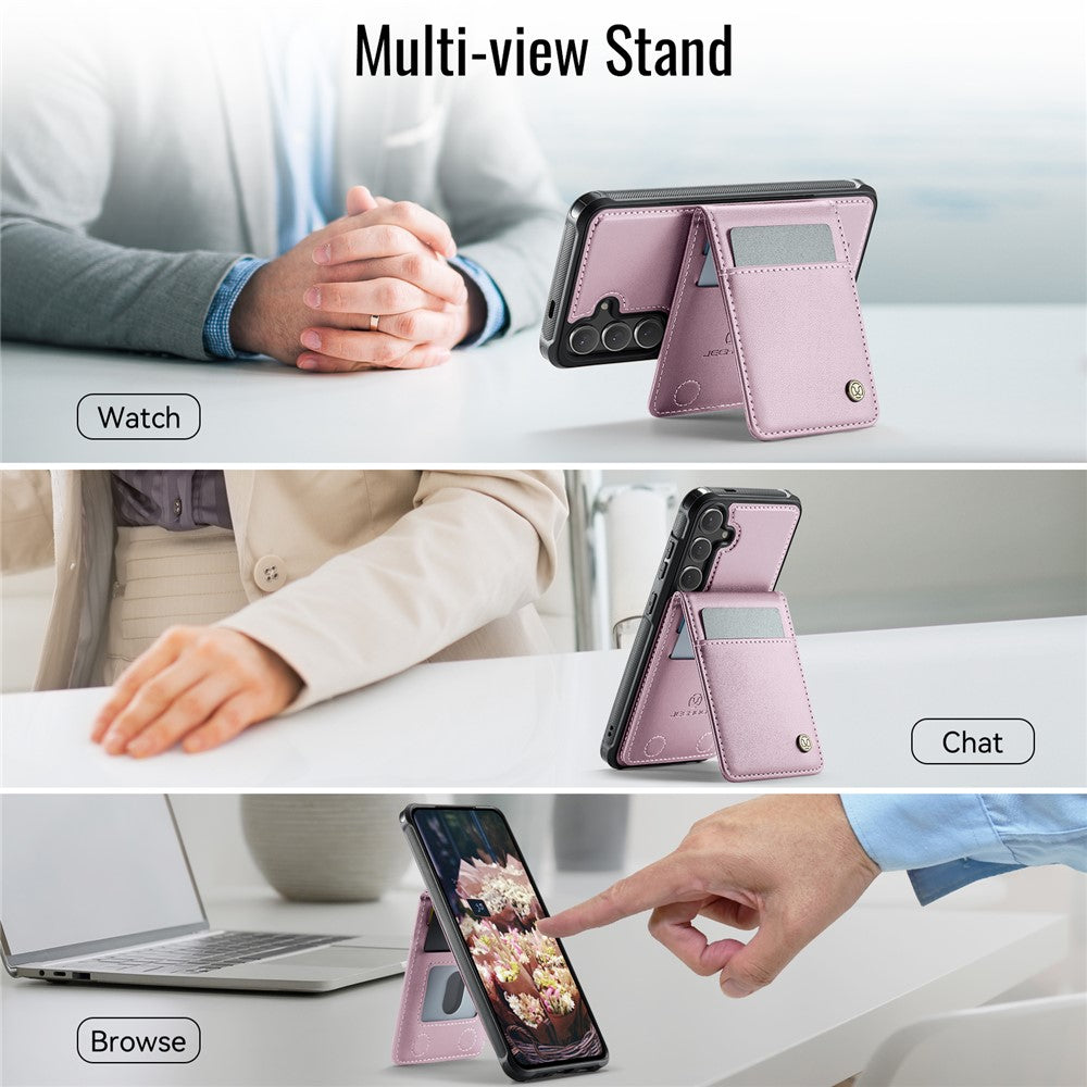 Galaxy S24 Plus Leder-Hülle mit Kartenfach & RFID-Schutz – MagSafe kompatibel