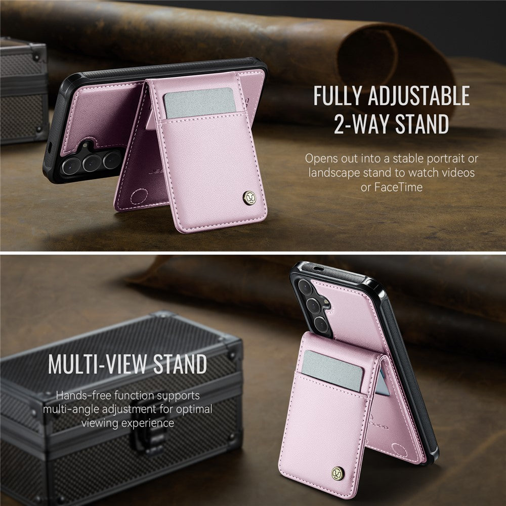Galaxy S24 Plus Leder-Hülle mit Kartenfach & RFID-Schutz – MagSafe kompatibel