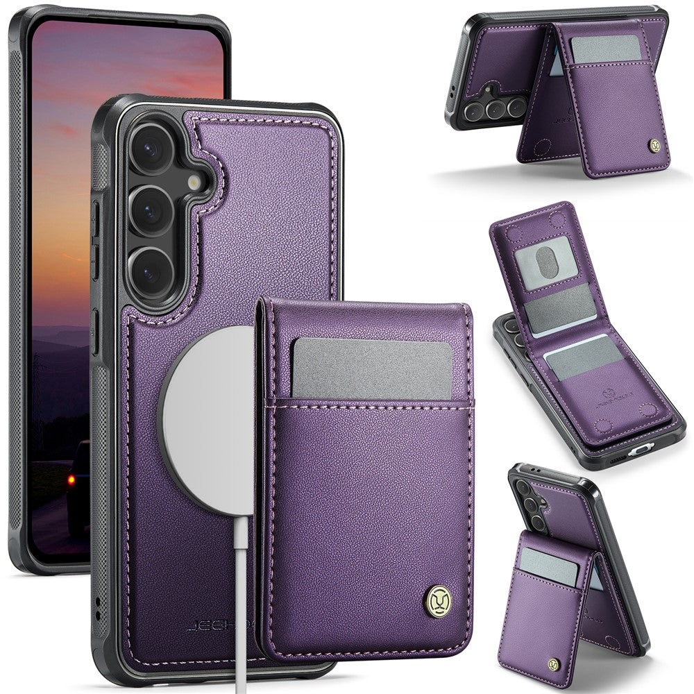 Galaxy S24 FE Leder-Hülle mit Kartenfach & RFID-Schutz – MagSafe kompatibel