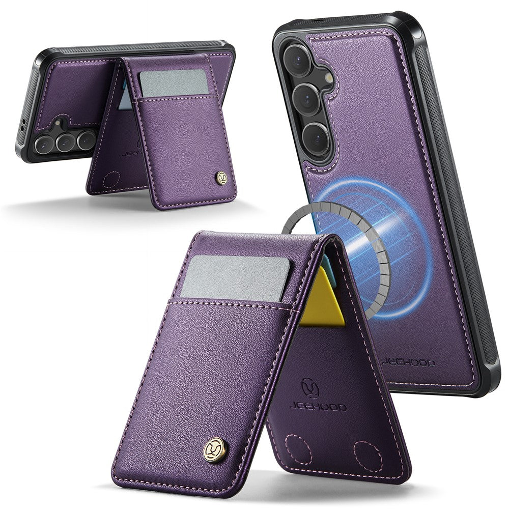 Galaxy S24 FE Leder-Hülle mit Kartenfach & RFID-Schutz – MagSafe kompatibel