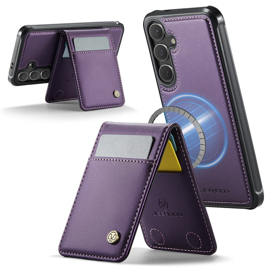 Galaxy S24 FE Leder-Hülle mit Kartenfach & RFID-Schutz – MagSafe kompatibel