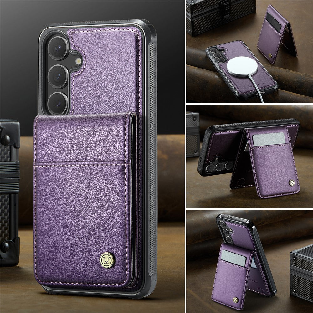 Galaxy S24 FE Leder-Hülle mit Kartenfach & RFID-Schutz – MagSafe kompatibel