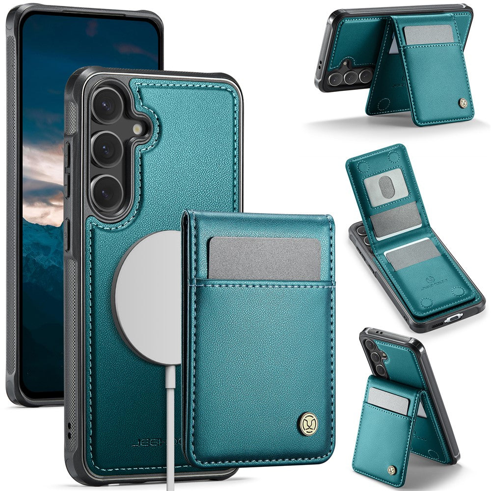 Galaxy S24 FE Leder-Hülle mit Kartenfach & RFID-Schutz – MagSafe kompatibel