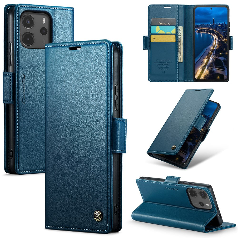 CASEME For Xiaomi Redmi Note 14 4G (164.84mm) Case  023 Series RFID Blocking Leather Wallet Stand Phone Cover