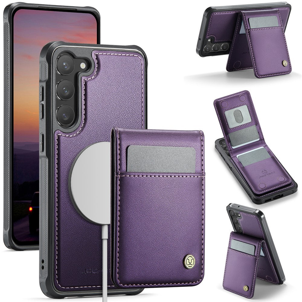 Galaxy S23 Plus Leder-Hülle mit Kartenfach & RFID-Schutz – MagSafe kompatibel