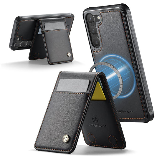 Galaxy S23 Leder-Hülle mit Kartenfach & RFID-Schutz – MagSafe kompatibel