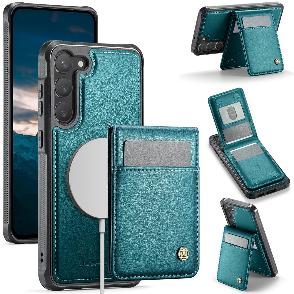 Galaxy S23 Leder-Hülle mit Kartenfach & RFID-Schutz – MagSafe kompatibel