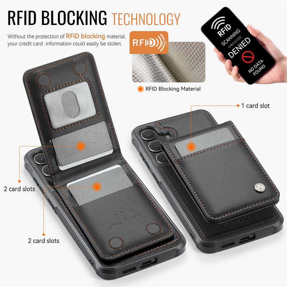 Galaxy S23 FE Leder-Hülle mit Kartenfach & RFID-Schutz – MagSafe kompatibel