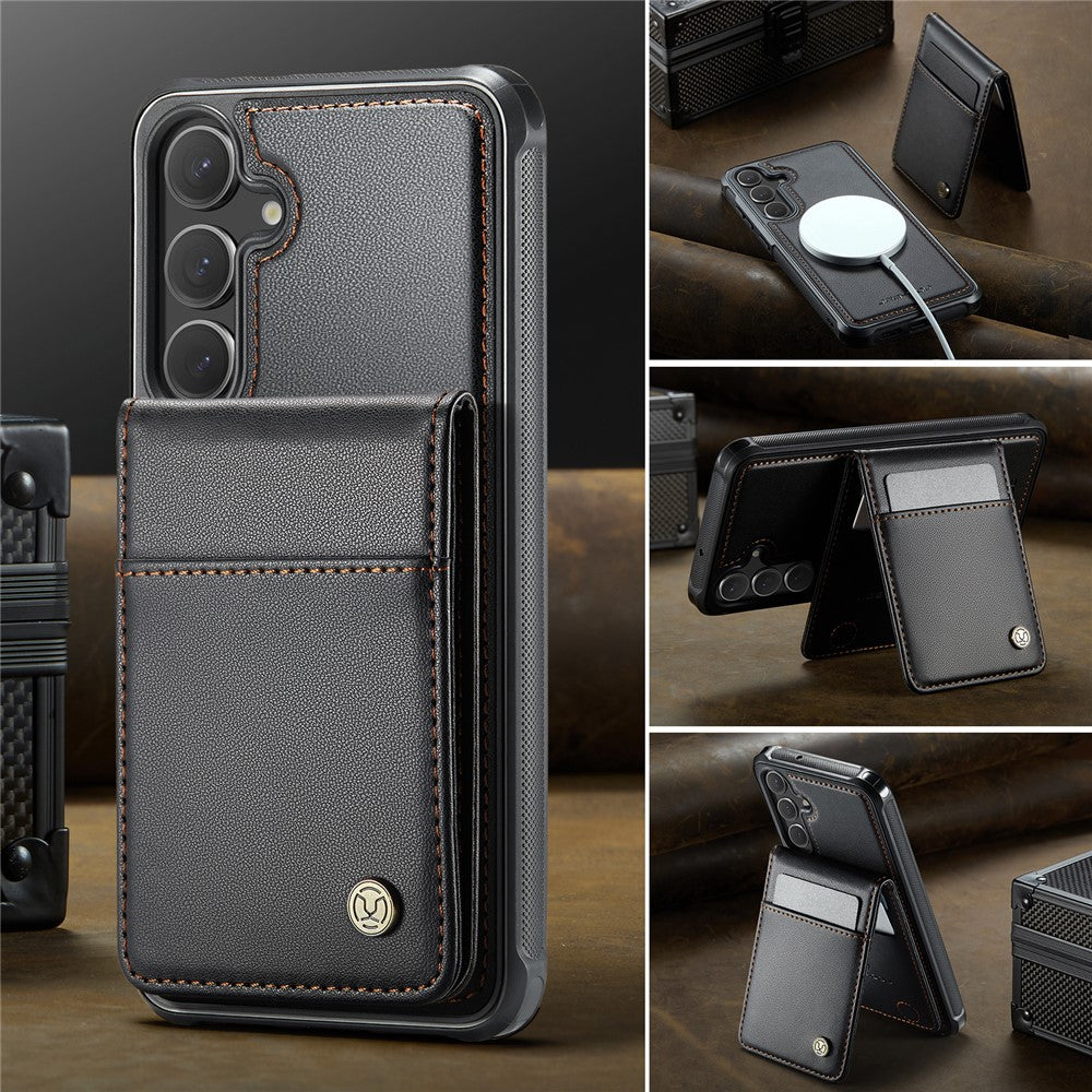 Galaxy S23 FE Leder-Hülle mit Kartenfach & RFID-Schutz – MagSafe kompatibel