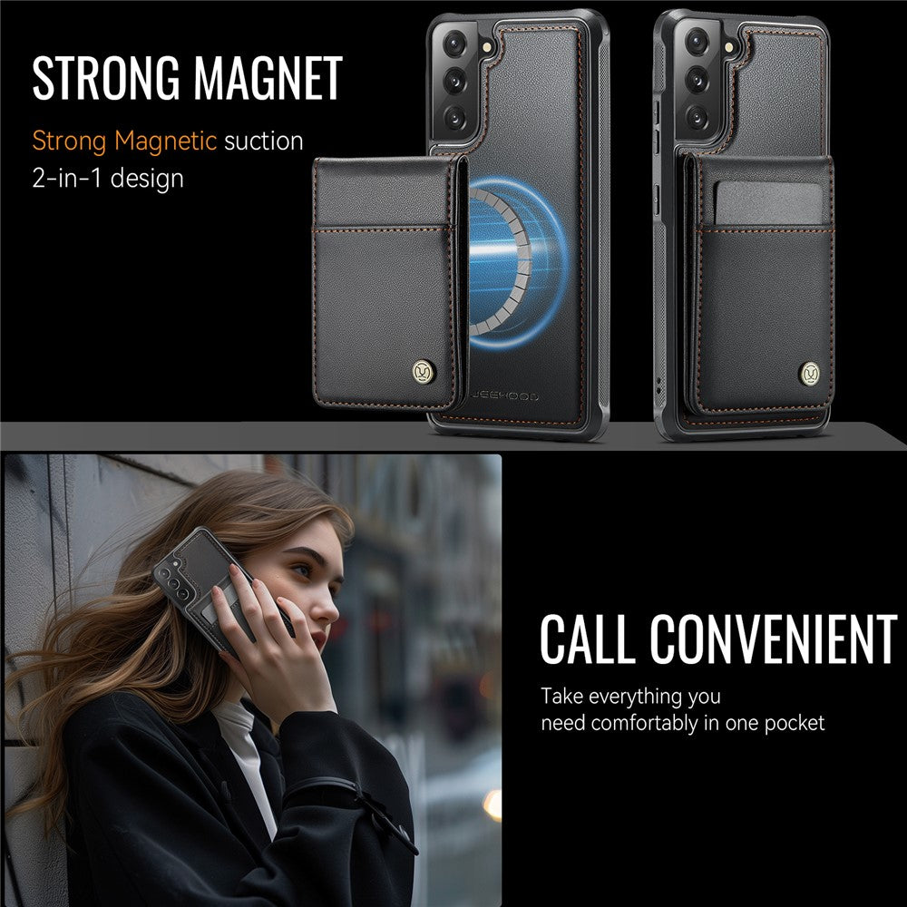 Galaxy S22 Plus 5G Leder-Hülle mit Kartenfach & RFID-Schutz – MagSafe kompatibel