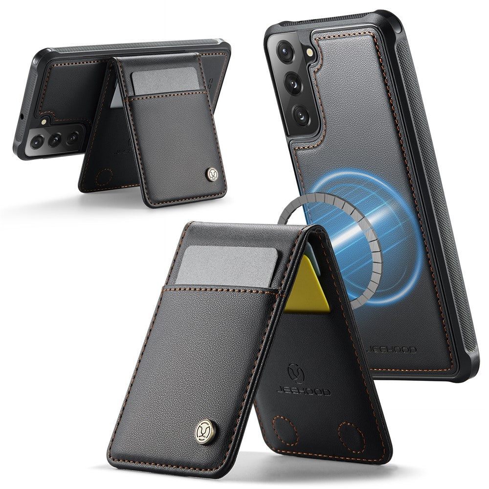 Galaxy S22 Plus 5G Leder-Hülle mit Kartenfach & RFID-Schutz – MagSafe kompatibel