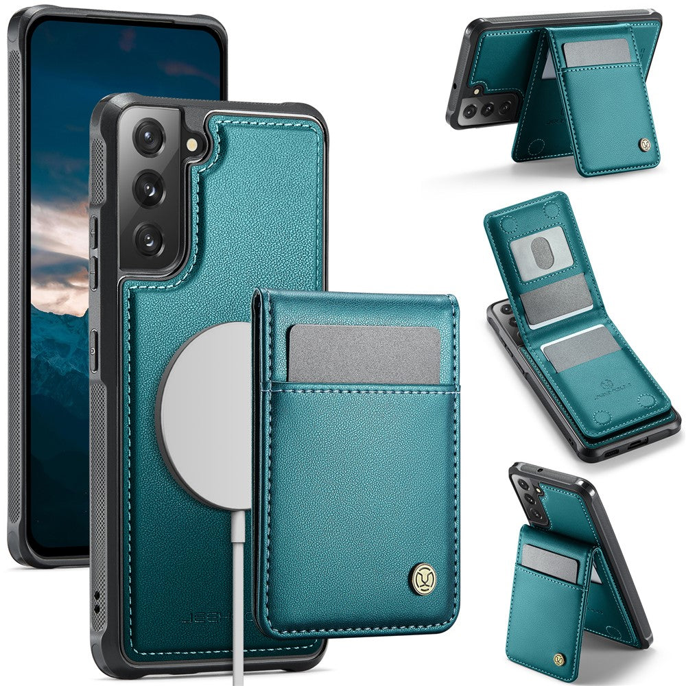 Galaxy S22 Plus 5G Leder-Hülle mit Kartenfach & RFID-Schutz – MagSafe kompatibel