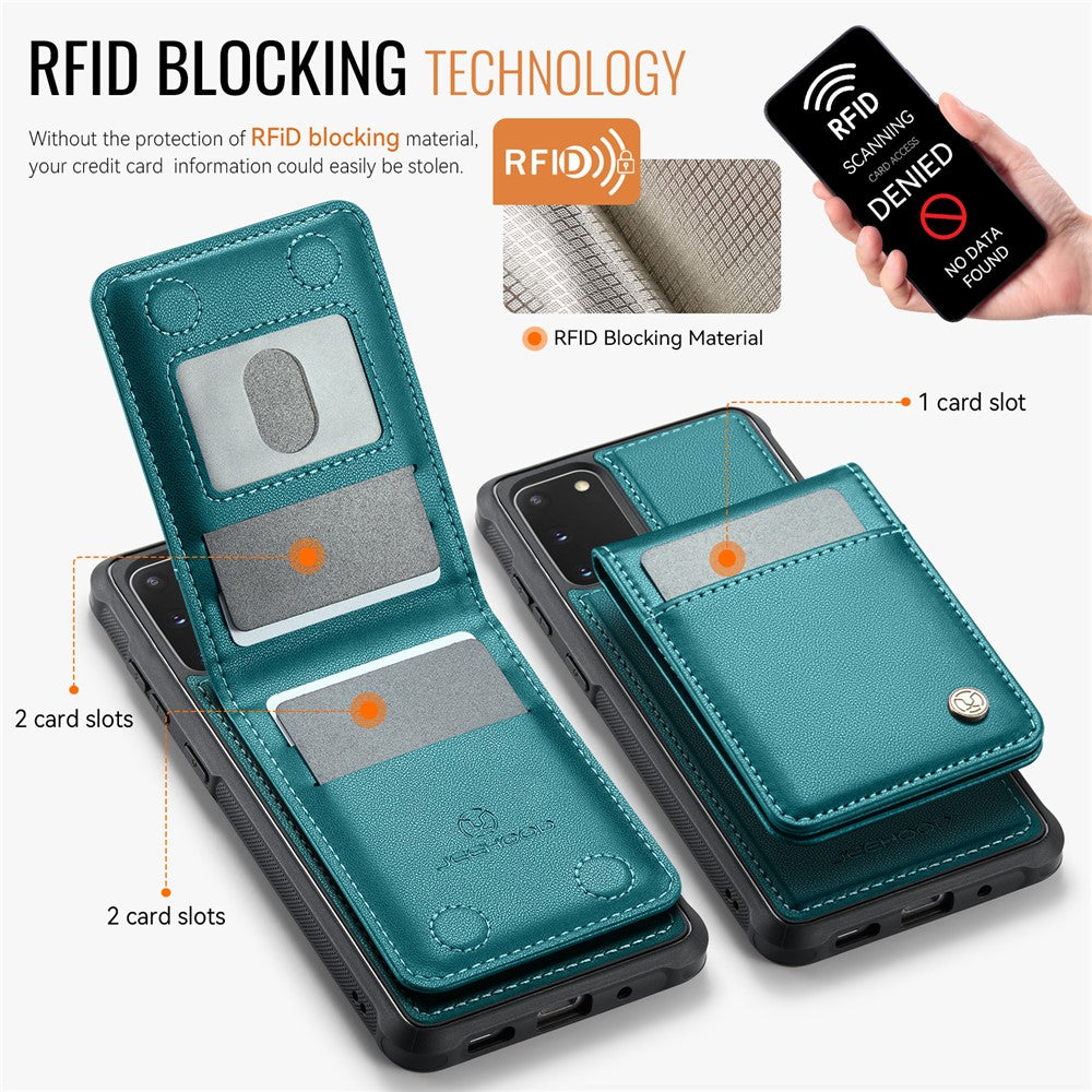 Galaxy S20 5G Leder-Hülle mit Kartenfach & RFID-Schutz – MagSafe kompatibel