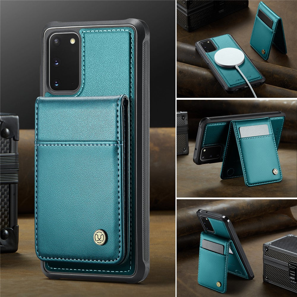Galaxy S20 5G Leder-Hülle mit Kartenfach & RFID-Schutz – MagSafe kompatibel