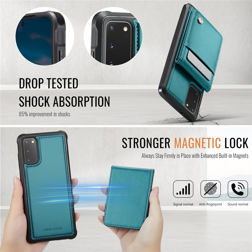 Galaxy S20 5G Leder-Hülle mit Kartenfach & RFID-Schutz – MagSafe kompatibel