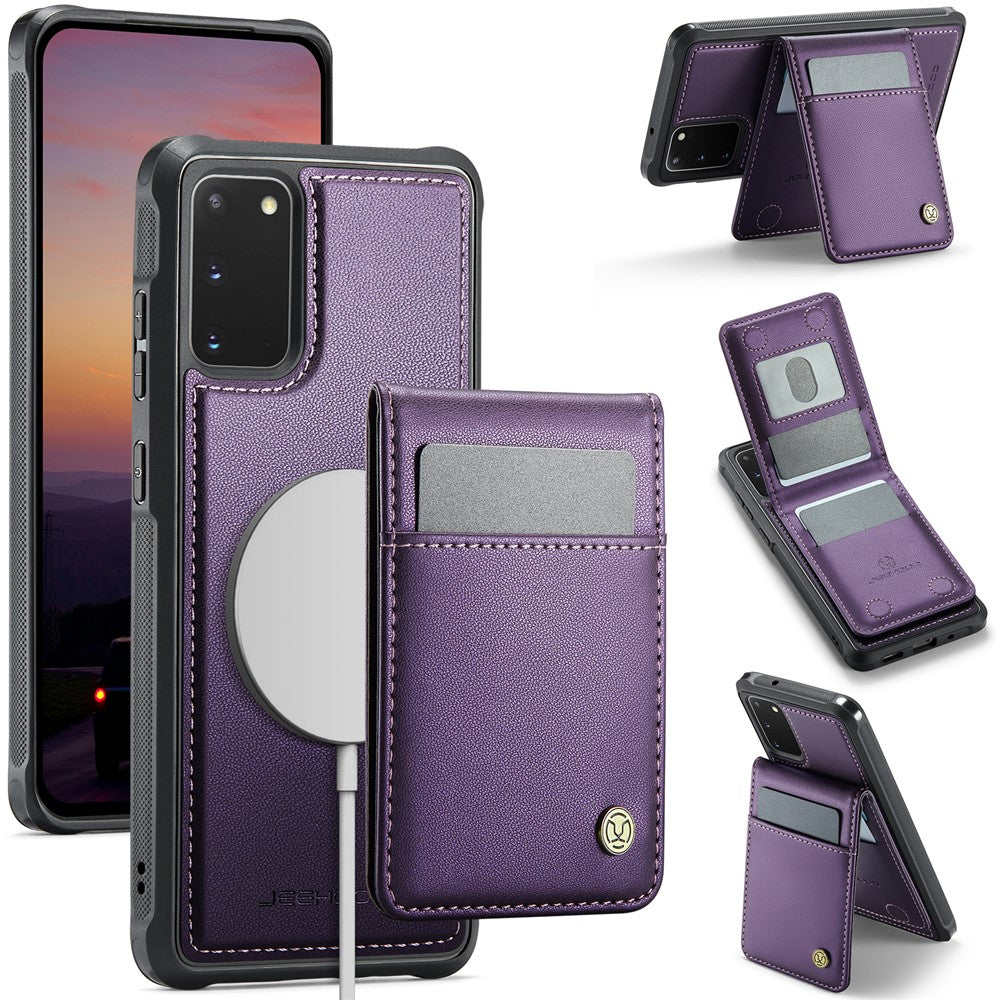 Galaxy S20 5G Leder-Hülle mit Kartenfach & RFID-Schutz – MagSafe kompatibel