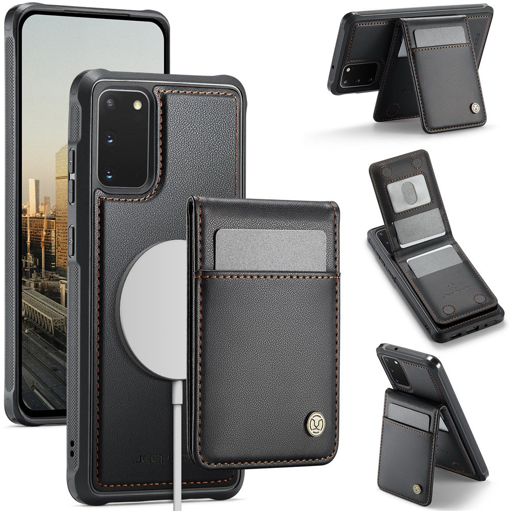 Galaxy S20 5G Leder-Hülle mit Kartenfach & RFID-Schutz – MagSafe kompatibel