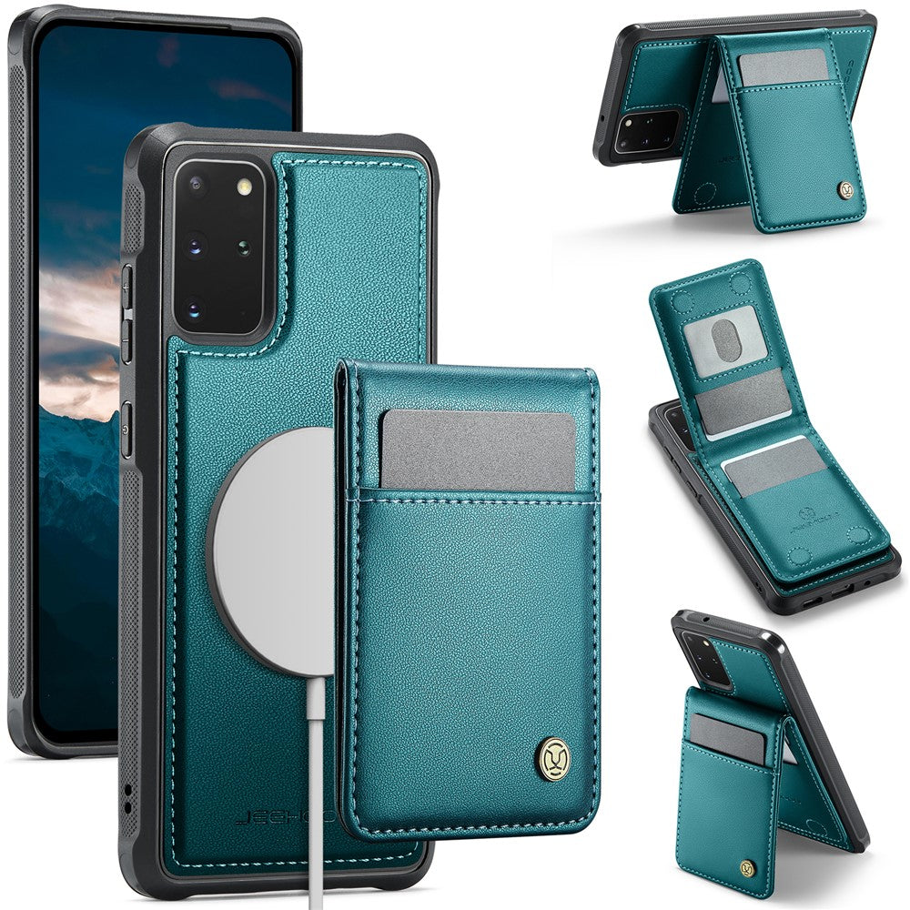 Galaxy S20 Plus 5G Leder-Hülle mit Kartenfach & RFID-Schutz – MagSafe kompatibel