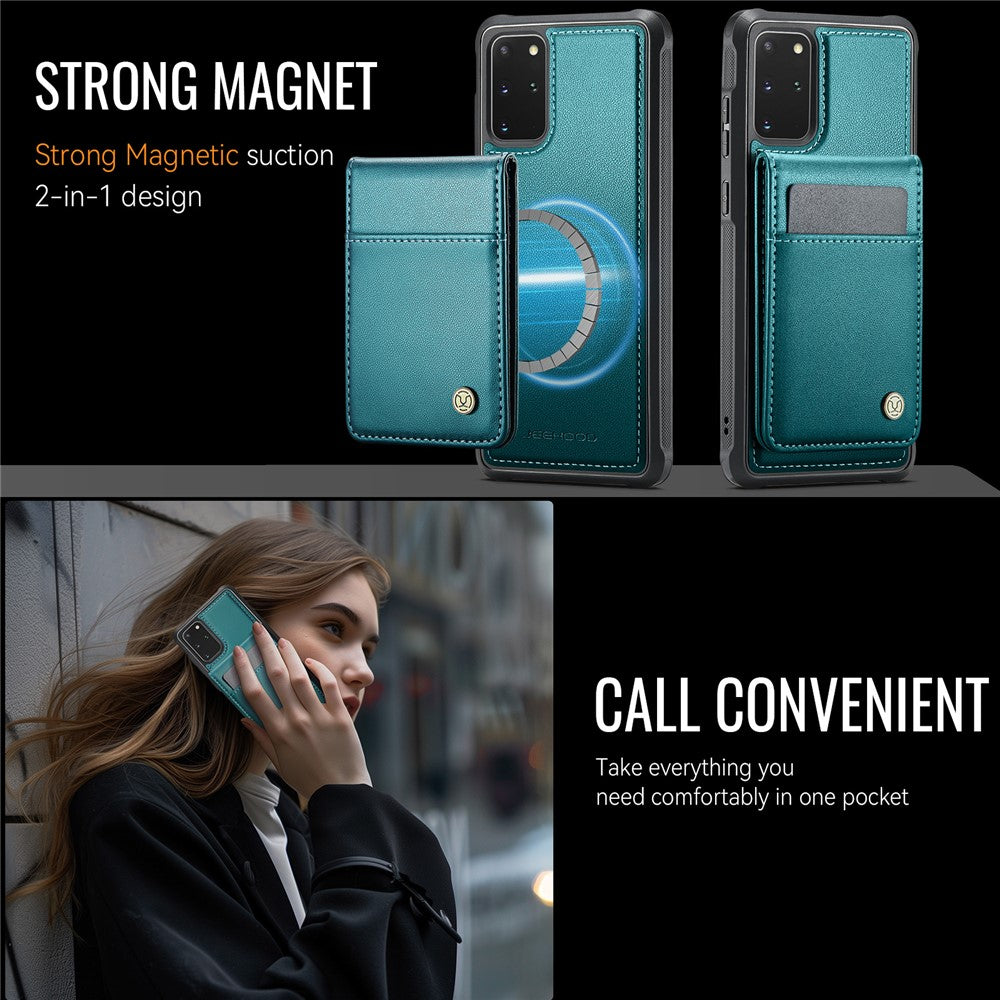 Galaxy S20 Plus 5G Leder-Hülle mit Kartenfach & RFID-Schutz – MagSafe kompatibel