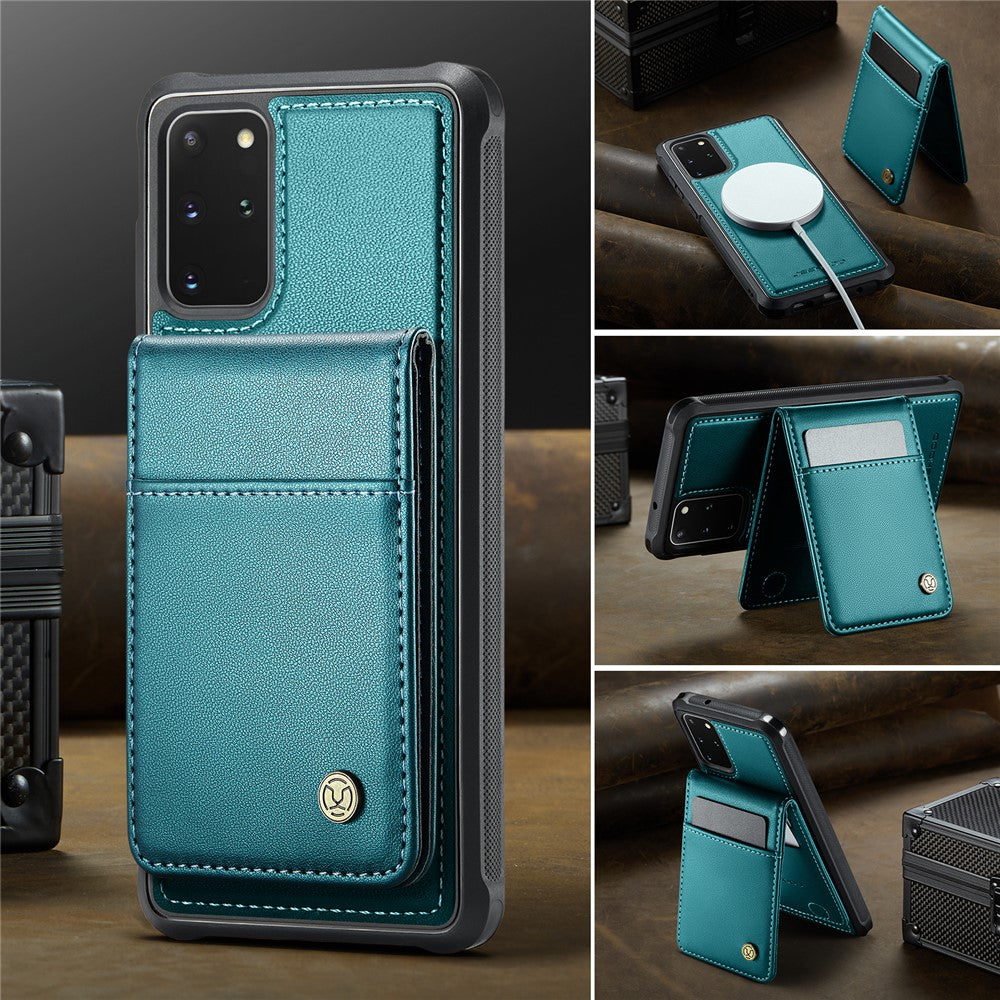 Galaxy S20 Plus 5G Leder-Hülle mit Kartenfach & RFID-Schutz – MagSafe kompatibel