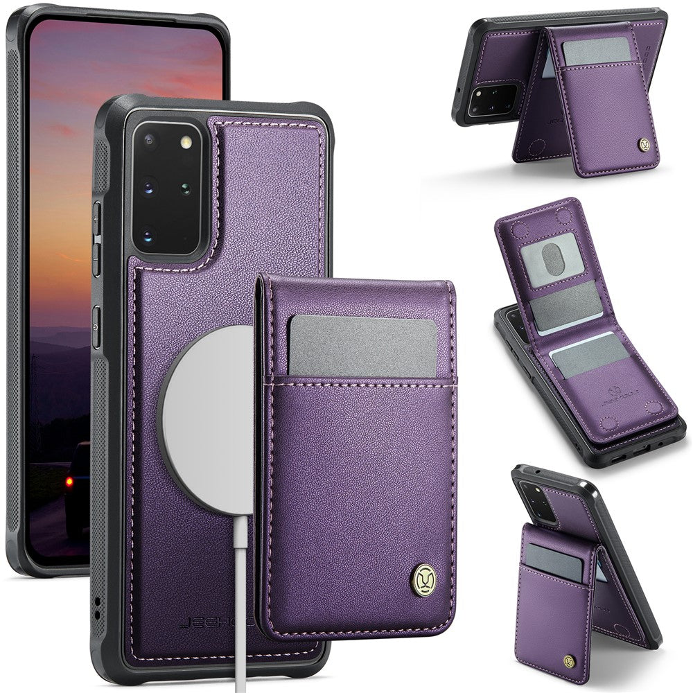 Galaxy S20 Plus 5G Leder-Hülle mit Kartenfach & RFID-Schutz – MagSafe kompatibel