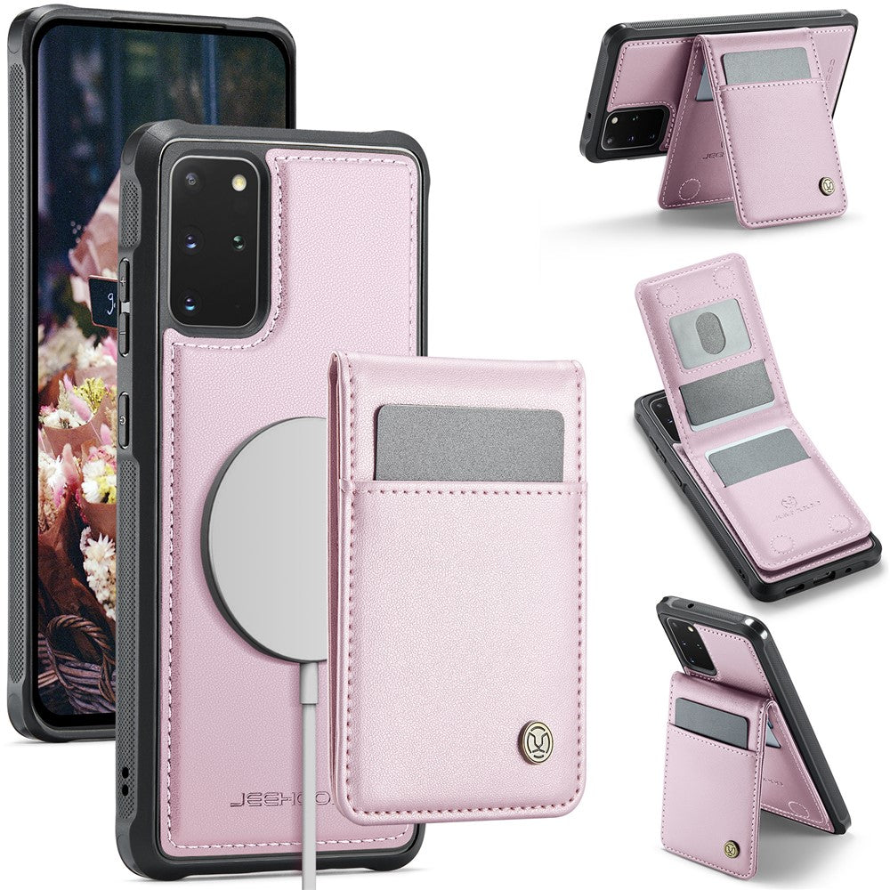 Galaxy S20 Plus 5G Leder-Hülle mit Kartenfach & RFID-Schutz – MagSafe kompatibel