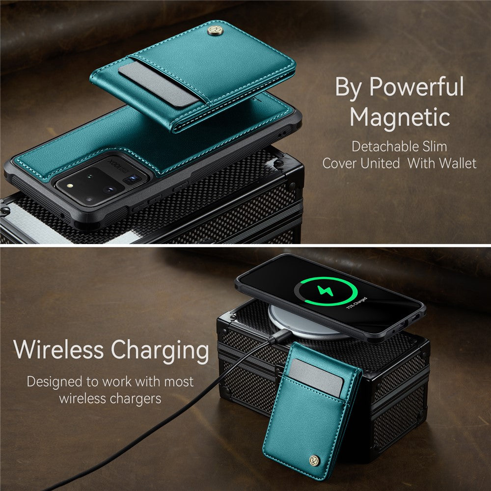 Galaxy S20 Ultra Leder-Hülle mit Kartenfach & RFID-Schutz – MagSafe kompatibel
