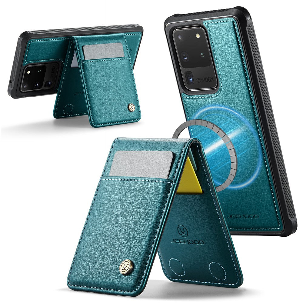Galaxy S20 Ultra Leder-Hülle mit Kartenfach & RFID-Schutz – MagSafe kompatibel