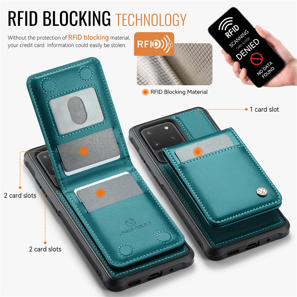 Galaxy S20 Ultra Leder-Hülle mit Kartenfach & RFID-Schutz – MagSafe kompatibel