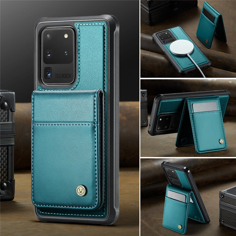 Galaxy S20 Ultra Leder-Hülle mit Kartenfach & RFID-Schutz – MagSafe kompatibel