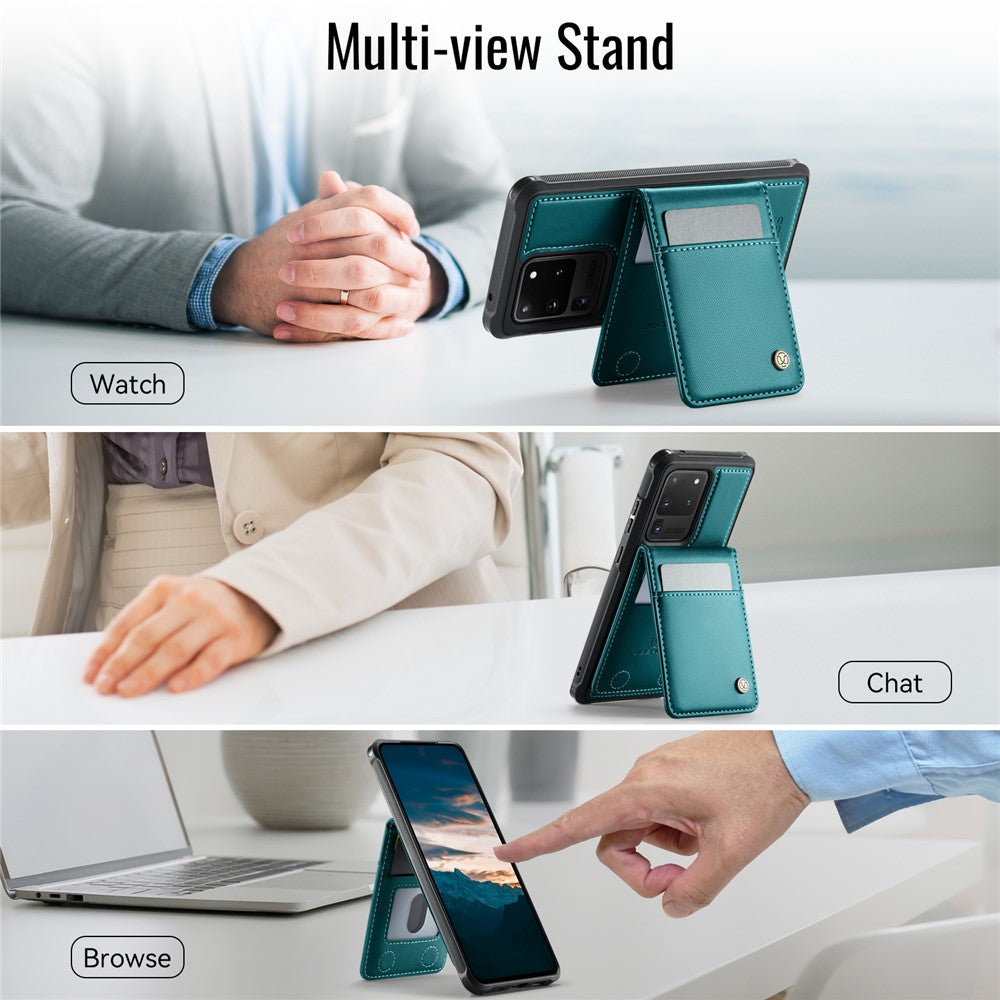 Galaxy S20 Ultra Leder-Hülle mit Kartenfach & RFID-Schutz – MagSafe kompatibel