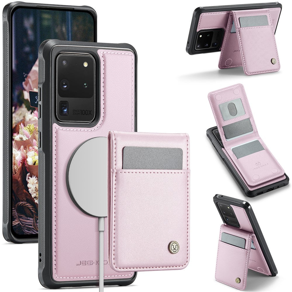 Galaxy S20 Ultra Leder-Hülle mit Kartenfach & RFID-Schutz – MagSafe kompatibel