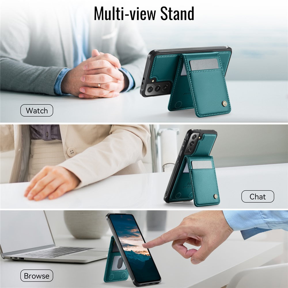 Galaxy S21 4G Leder-Hülle mit Kartenfach & RFID-Schutz – MagSafe kompatibel