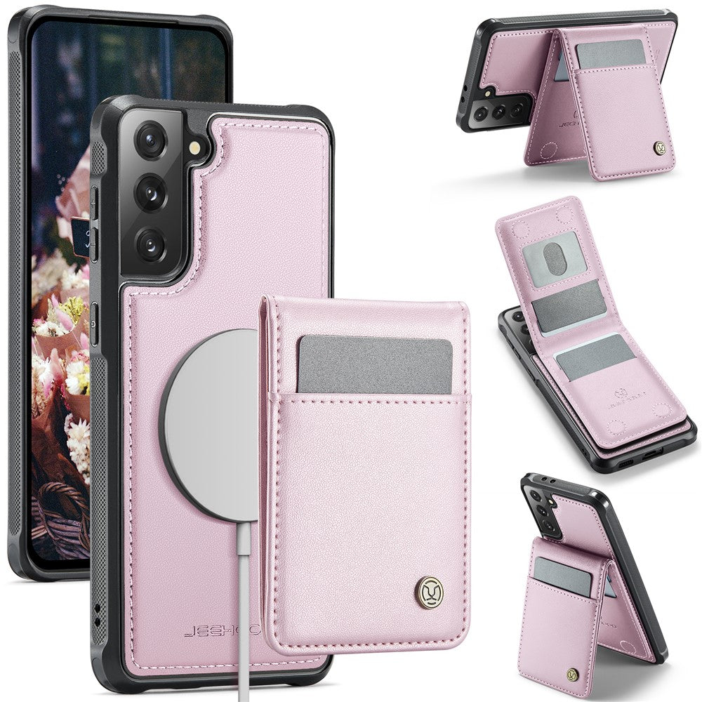 Galaxy S21 4G Leder-Hülle mit Kartenfach & RFID-Schutz – MagSafe kompatibel