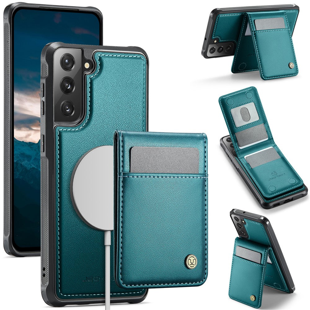 Galaxy S21 FE 5G Leder-Hülle mit Kartenfach & RFID-Schutz – MagSafe kompatibel