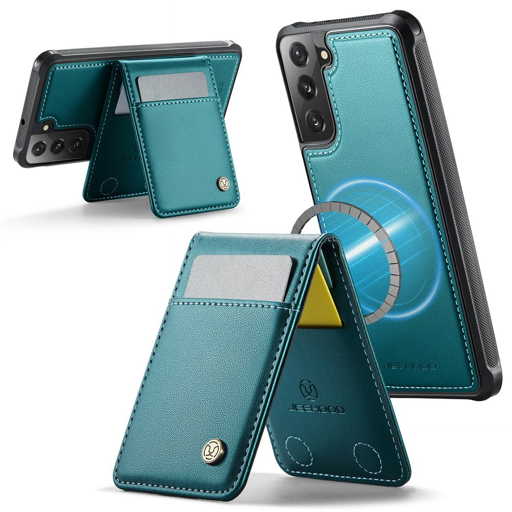 Galaxy S21 FE 5G Leder-Hülle mit Kartenfach & RFID-Schutz – MagSafe kompatibel